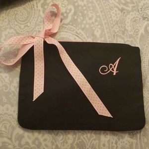 "A" monogrammed bag